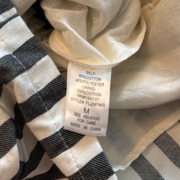 NWT Favlux Fashion Stripped Shorts w/pockets Sz M - Picture 7 of 7